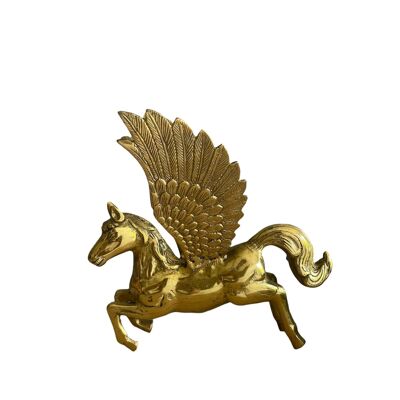 Pegasus - sculpture en laiton et objet de pouvoir