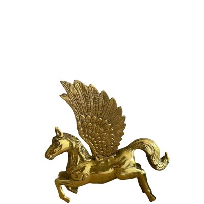 Pegasus - sculpture en laiton et objet de pouvoir