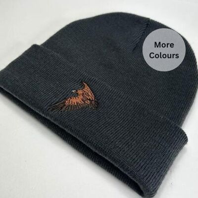 Vulture Beanie Hat - Embroidered unisex beanie hats