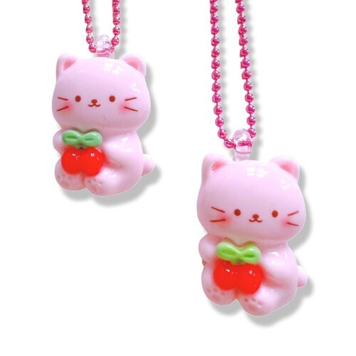 Pop Cutie Cherry Cat Necklace