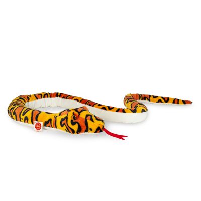 Snake orange-yellow 175 cm - plush toy - soft toy