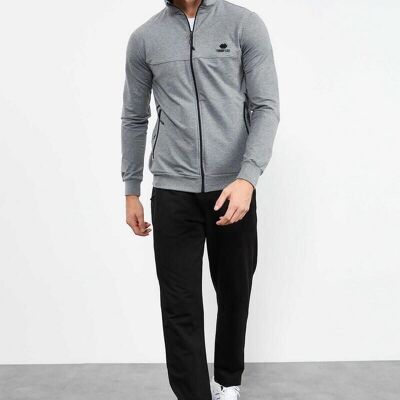 Tracksuit with zipper Grey