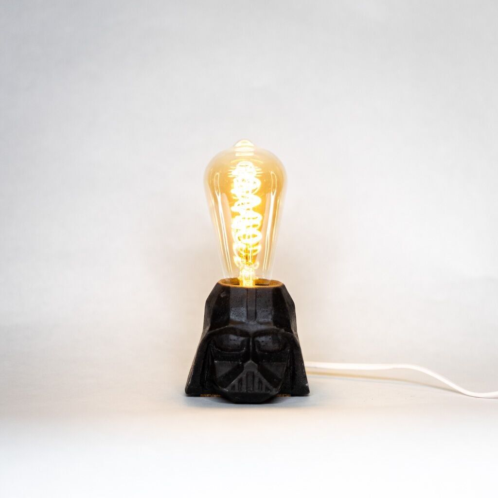 Buy wholesale Concrete Darth Vader lamp