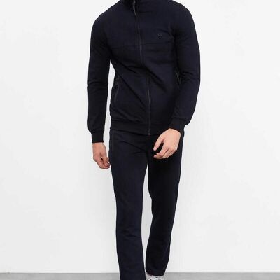 Tracksuit with zipper Navy blue