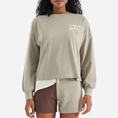 Ensemble deux pièces Femme Pull et short beige