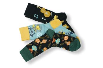 Cool Socks Femmes/Hommes - 3 paires dans un coffret cadeau Mix 5