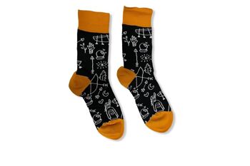 Cool Socks Femmes/Hommes - 3 paires dans une boîte-cadeau W 2