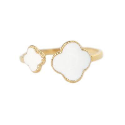 Anello CLOVER bianco