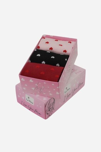 Chaussettes femme en coffret cadeau - 3 paires Mother 8