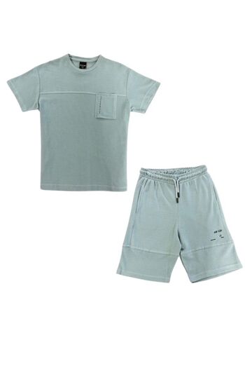 La Pèra Ensemble T-shirt & Short Enfant Unisexe Bleu 1