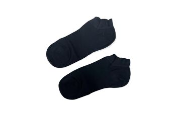 Sneaker Chaussettes Femme Coton 4 paires noir 3