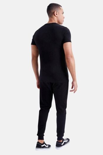 La Pèra Survêtement Homme Manches courtes - Jogging - T-shirt - Noir 6