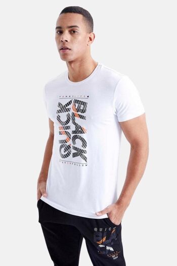 La Pèra Survêtement Homme Manches Courtes - T-Shirt-Blanc/Noir 2