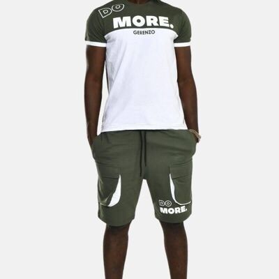 Ensemble deux pièces La Pèra - T-shirt et short - Vert