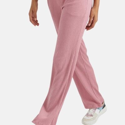 Pantalones de chándal - Jogger Ladies con piernas anchas y rectas Pink
