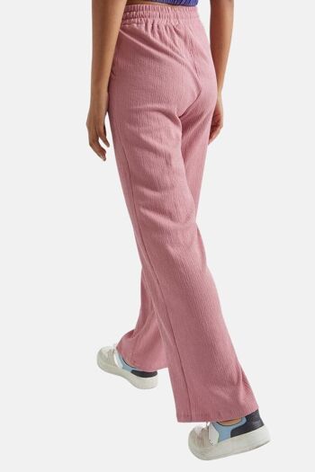 Jogging - Jogger Femme jambes larges droites Rose 7