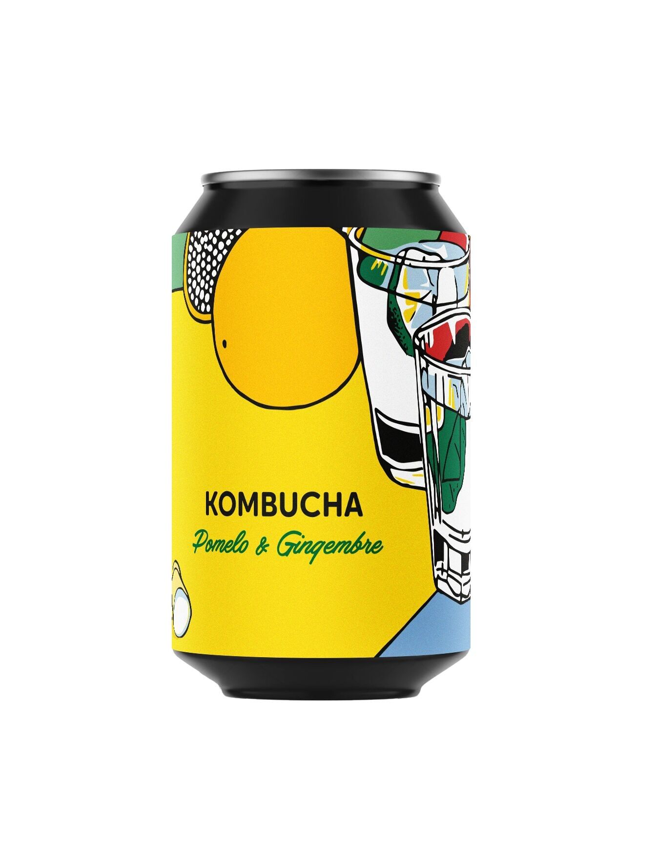 Pomelo-Ingwer-Kombucha - 33cl Dose (x24)