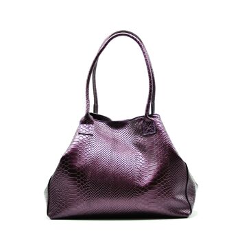 Sac cuir Lola - Laminat Viola 1