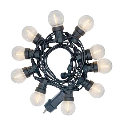 Guirnalda de luces LED 5m 12V extensible IP44, 10 bolas P45