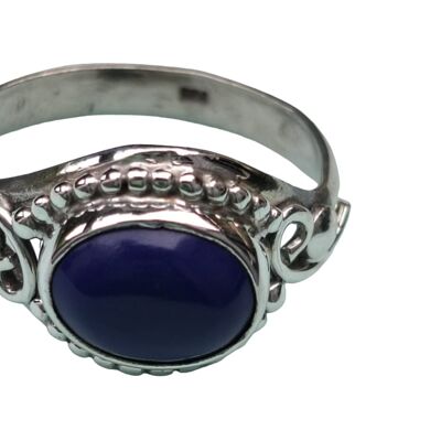 Blue Lapis Lazuli 925 Sterling Silver Handmade Ring