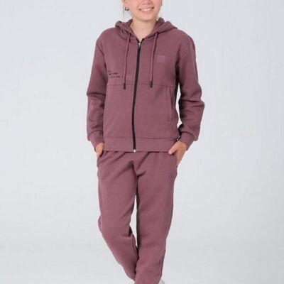 Tracksuit zipper unisex Purple