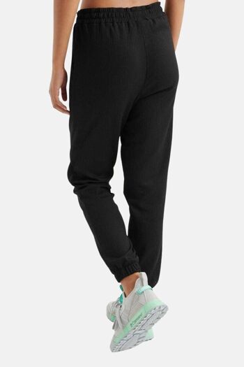 Pantalon de survêtement - Crêpe - Jogger - Femme - Noir 3