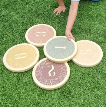 Ensemble de jouets Montessori Stepping Stones en bois 6 pièces 15