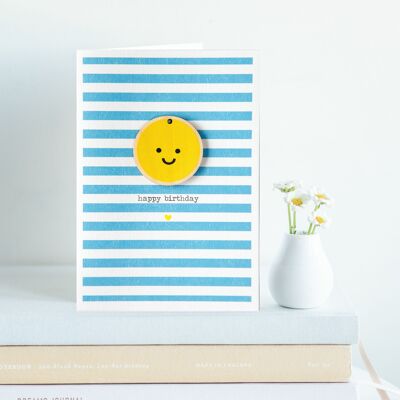 Smiley-Gesichts-Geburtstagskarte