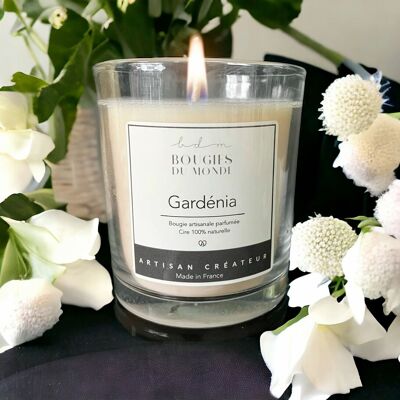 Bougie végétale parfumée - Gardenia