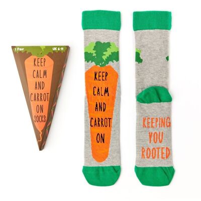 Set de regalo de calcetines de zanahoria unisex