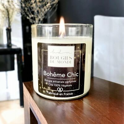 Bohême Chic scented candle (Patchouli-Vanilla)