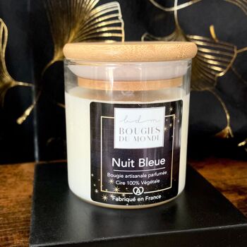Bougie parfumée Nuit Bleue (Fleurs - Vétiver) 3