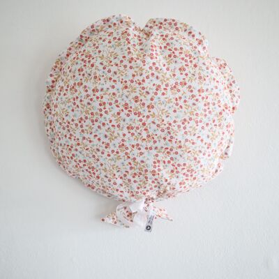 Red and white bohemian balloon