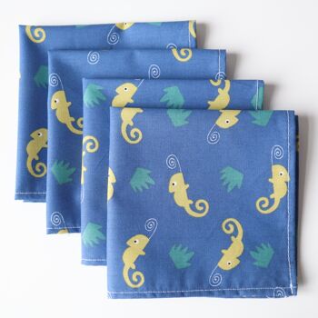 Serviettes de table caméléons (lot de 4)