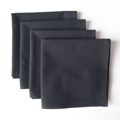Black napkins (set of 4)
