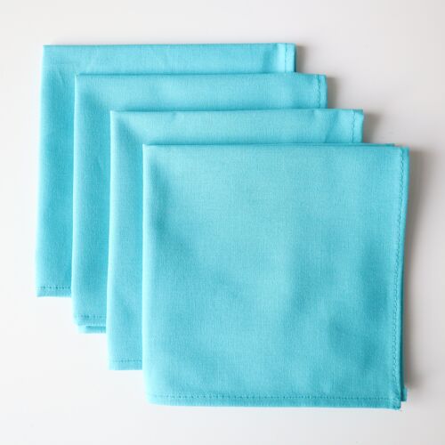 Serviettes de table bleues (lot de 4)