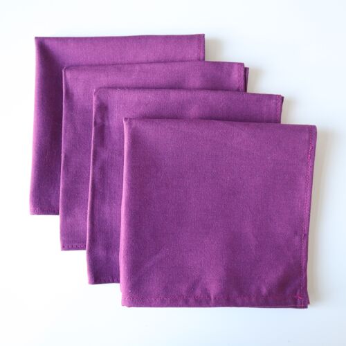 Serviettes de table mauves (lot de 4)