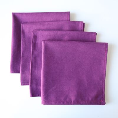 Purple napkins (set of 4)