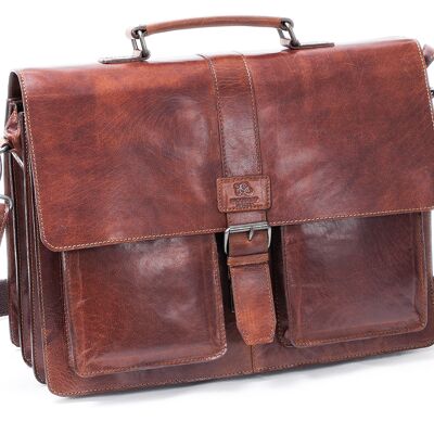 BRIFCASE 15, 3-fack Brandy