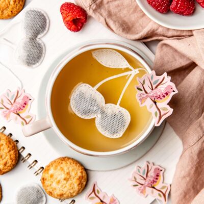Bustina di tè biologico alla ciliegia e gelsomino