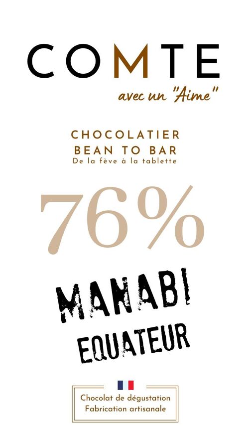 Manabi - Equateur - 76% Cacao