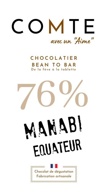 Manabi - Equateur - 76% Cacao