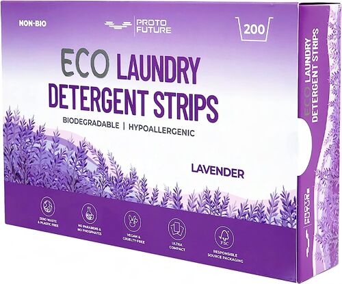 Proto Future Eco-friendly Laundry Detergent Sheets (Lavender) 200 washes