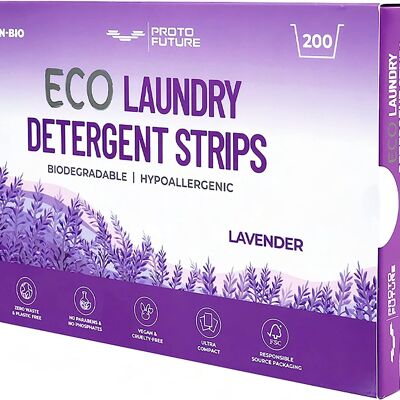 Proto Future Detergente para ropa ecológico en hojas (lavanda) 200 lavados