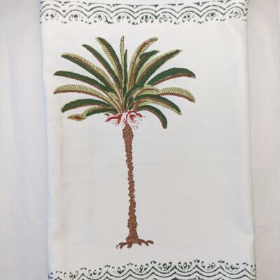 Palm Tree Green XL Table Runner