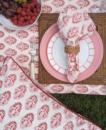 Nappe Ronde Rose Pia 2