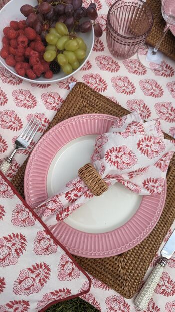 Nappe Ronde Rose Pia 3