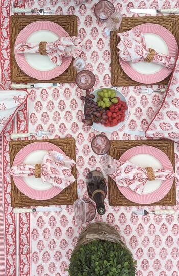 Nappe Ronde Rose Pia 4