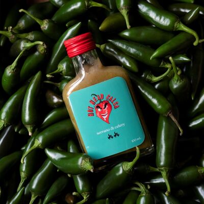 Salsa aux poivrons Serrano et céleri (100 mL)