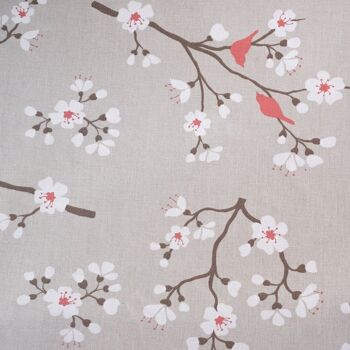 Nappe enduite Cerisier taupe/corail 4